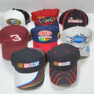 NASCAR Trucker Caps Reseller / Collector LOT of 8 All NEW or Excellent